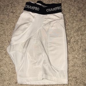 Athletic padded compression shorts